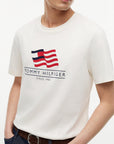T-SHIRT TOMMY HILFIGER UOMO RWB MAIN FLAG REGULAR TEE