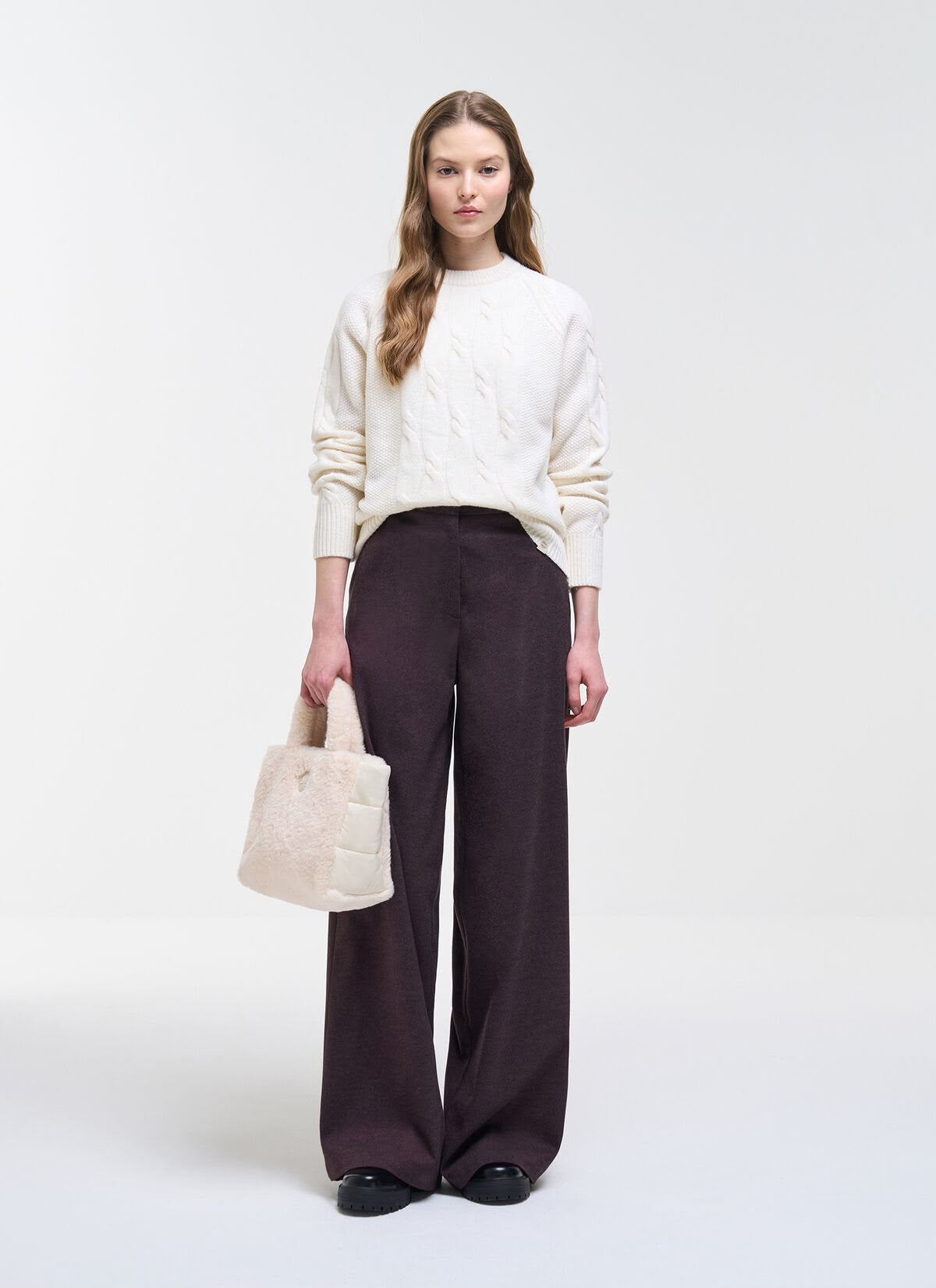 PULLOVER A TRECCE COLMAR DONNA
