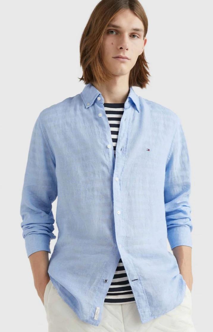 CAMICIA LINO TOMMY HILFIGER UOMO