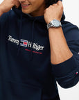 FELPA TOMMY HILFIGER UOMO RWB GRAPHIC REG FLEECE HOODIE