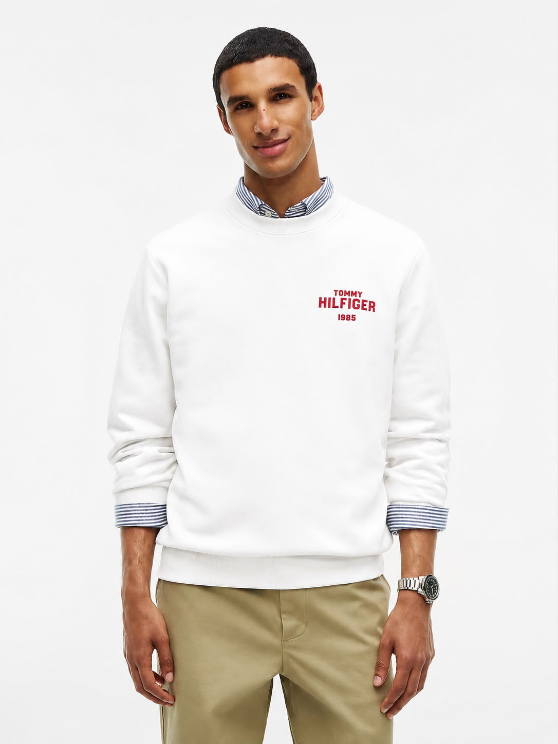 FELPA TOMMY HILFIGER UOMO HILFIGER 1985 REF TERRY CREW