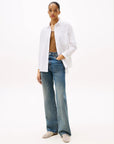 CAMICIA TOMMY HILFIGER DONNA ESS POPLIN EASY FIT SHIRT