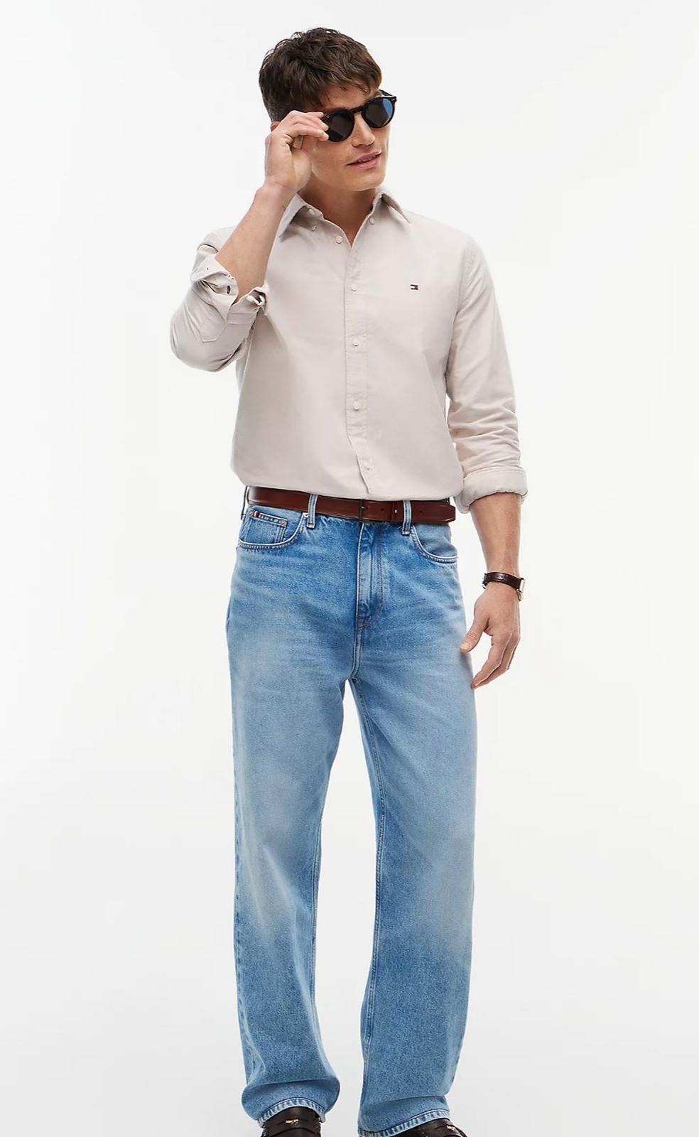 CAMICIA TOMMY HILFIGER UOMO SOLID HERITAGE OXFORD RF SHIRT