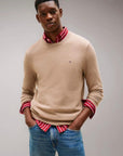 PULLOVER TOMMY HILFIGER UOMO ESSENTIAL STRUCTURE CREW NECK