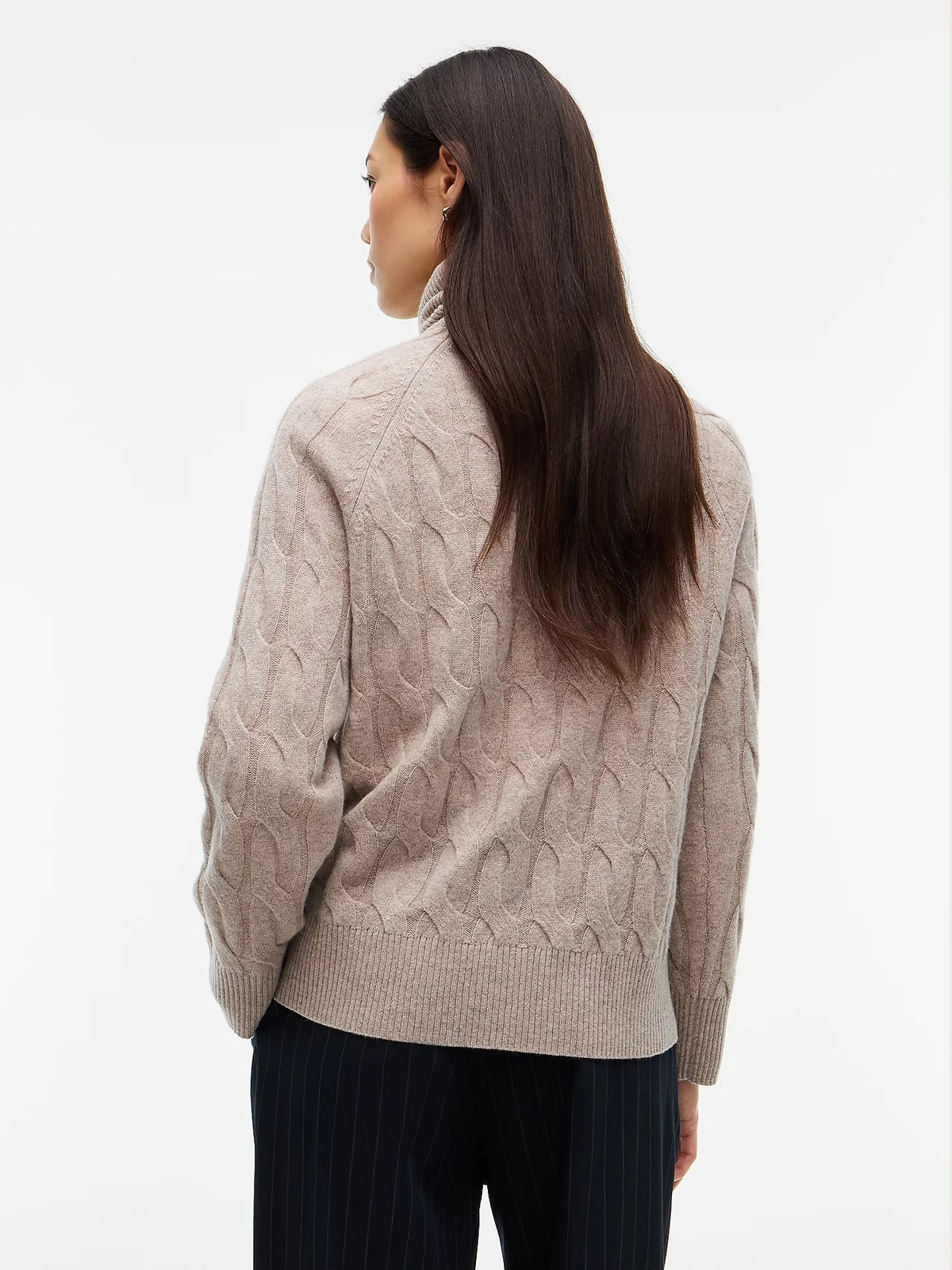 PULLOVER TOMMY HILFIGER DONNA SOFT WOOL CABLE ROLL-NK LS SWT