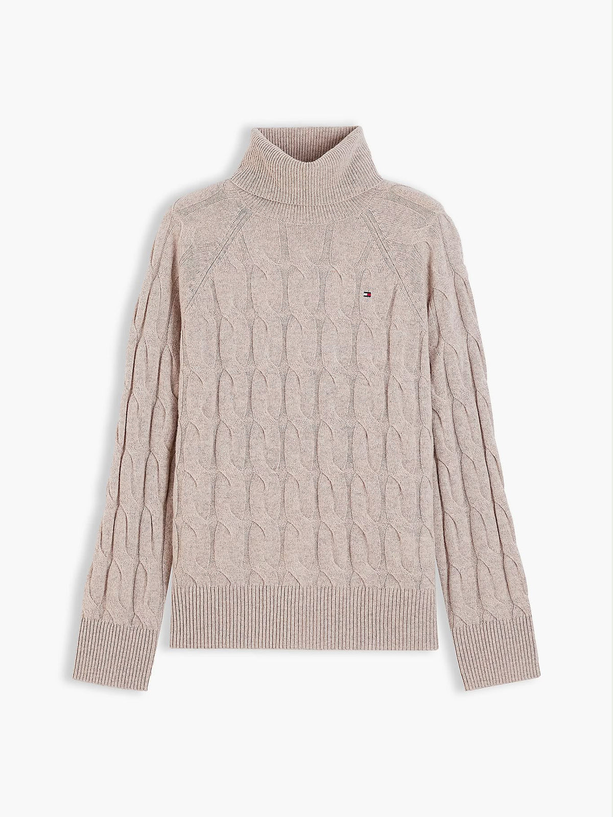 PULLOVER TOMMY HILFIGER DONNA SOFT WOOL CABLE ROLL-NK LS SWT
