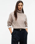 PULLOVER TOMMY HILFIGER DONNA SOFT WOOL CABLE ROLL-NK LS SWT