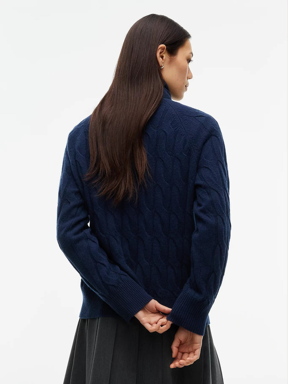PULLOVER TOMMY HILFIGER DONNA SOFT WOOL CABLE ROLL-NK LS SWT