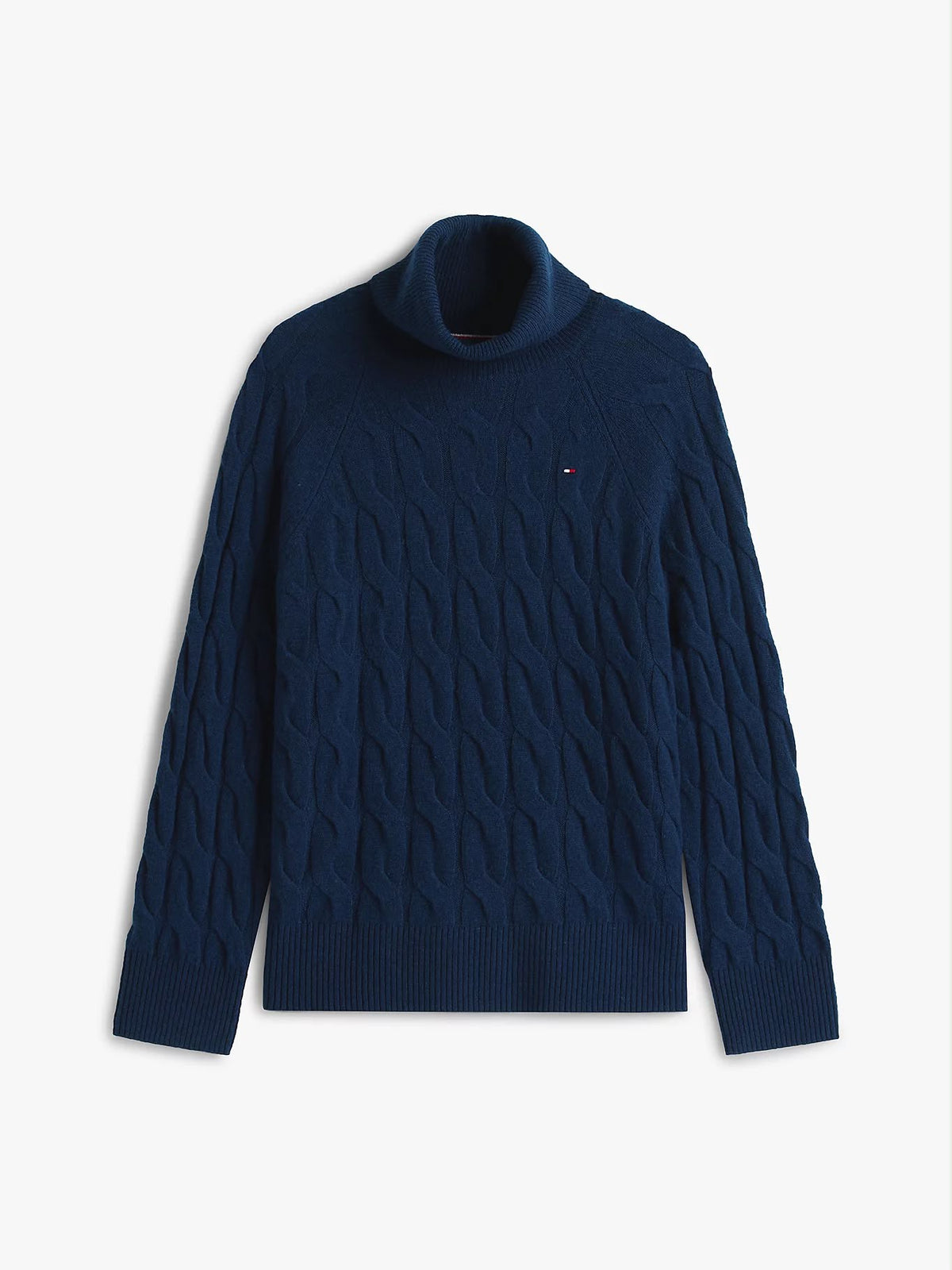 PULLOVER TOMMY HILFIGER DONNA SOFT WOOL CABLE ROLL-NK LS SWT