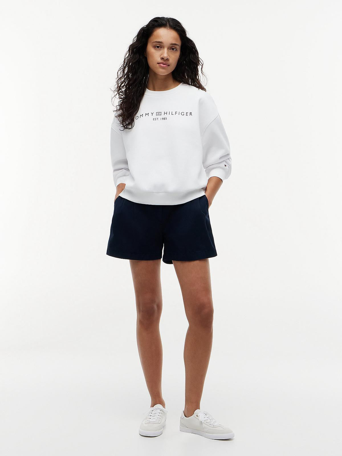 FELPA TOMMY HILFIGER DONNA EXT CORP LOGO MDRN SWTSRT