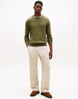 TOMMY HILFIGER HERREN PULLOVER PIMA ORG CTN CASHMERE CREW NECK