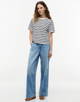 T-SHIRT TOMMY HILFIGER DONNA INTERLOCK BOXY C-NK SS TEE