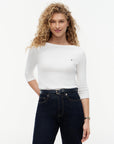 T-SHIRT 3/4 TOMMY HILFIGER DONNA CODY BOA T-NK 3/4 SLV TEE