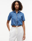 CAMICIA TOMMY HILFIGER DONNA BOXIE TIE SHIRT MIA SS