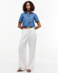 CAMICIA TOMMY HILFIGER DONNA BOXIE TIE SHIRT MIA SS