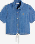 CAMICIA TOMMY HILFIGER DONNA BOXIE TIE SHIRT MIA SS