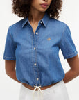 CAMICIA TOMMY HILFIGER DONNA BOXIE TIE SHIRT MIA SS