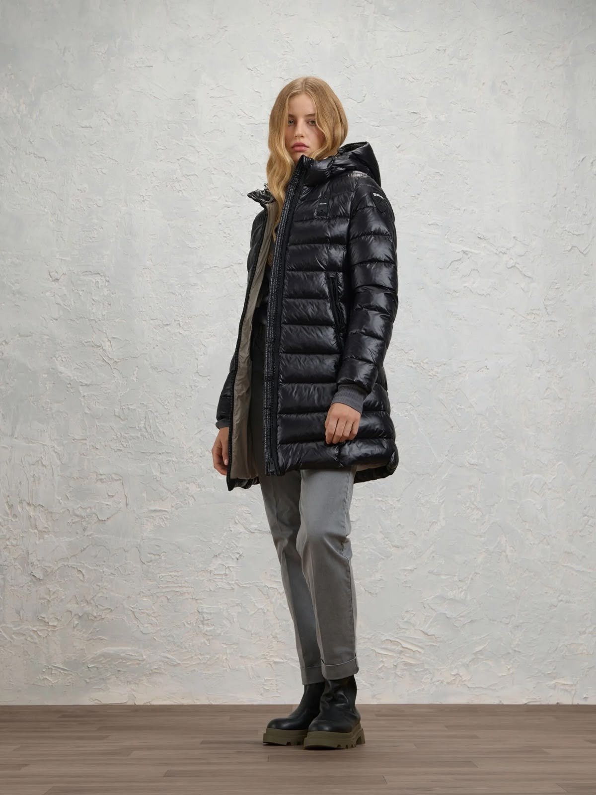 GIUBBINO LUNGO BLAUER DONNA ADELAIDE