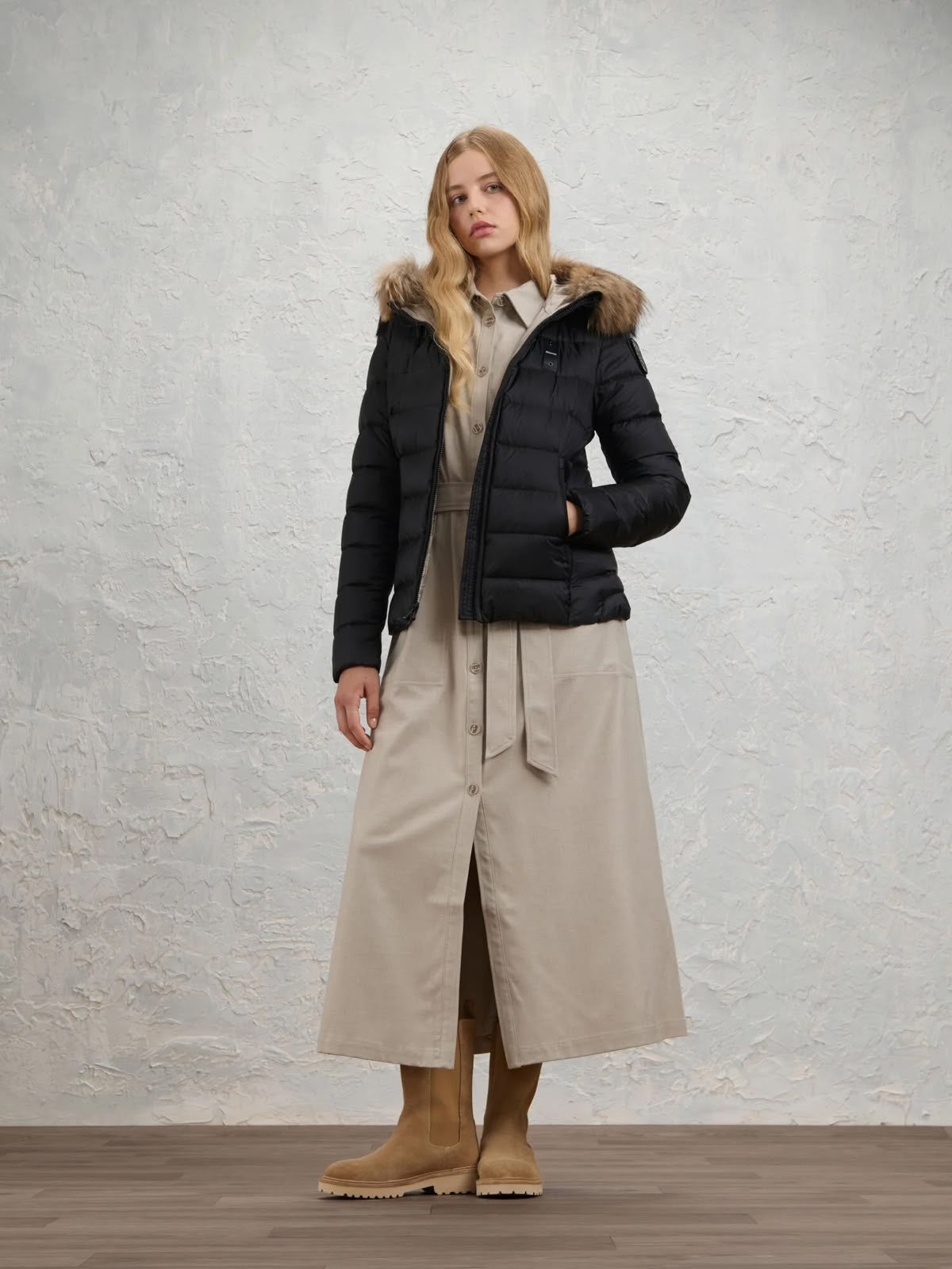 GIUBBINO CON PELLICCIA BLAUER DONNA ARCADIA