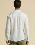 CAMICIA AERONAUTICA MILITARE UOMO MANICA LUNGA IN PURO LINO CA1321