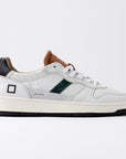 SCARPE D.A.T.E. UOMO COURT 2.0 VINTAGE WHITE-CUOIO