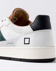 SCARPE D.A.T.E. UOMO COURT 2.0 VINTAGE WHITE-CUOIO