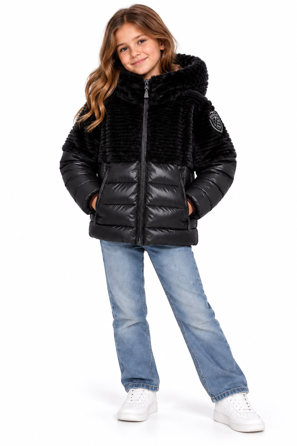 GIUBBINO BLAUER BAMBINA FANEVIL