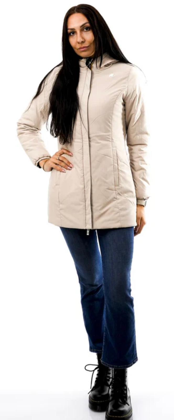GIUBBINO LUNGO REVERSIBILE K-WAY DONNA