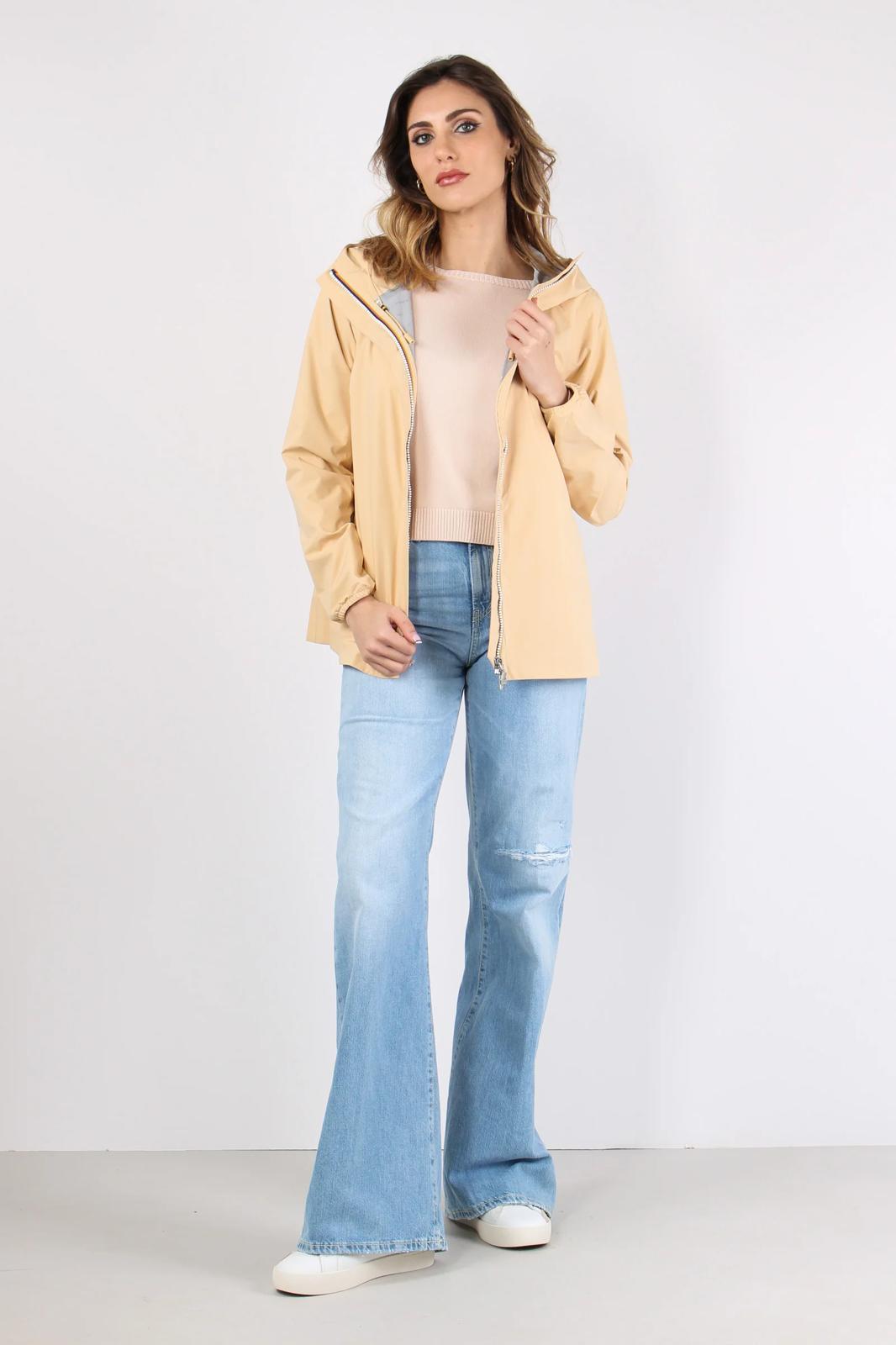 GIUBBINO K-WAY DONNA PRIMAVERILE MARGUERITE STRETCH POLY JERSEY