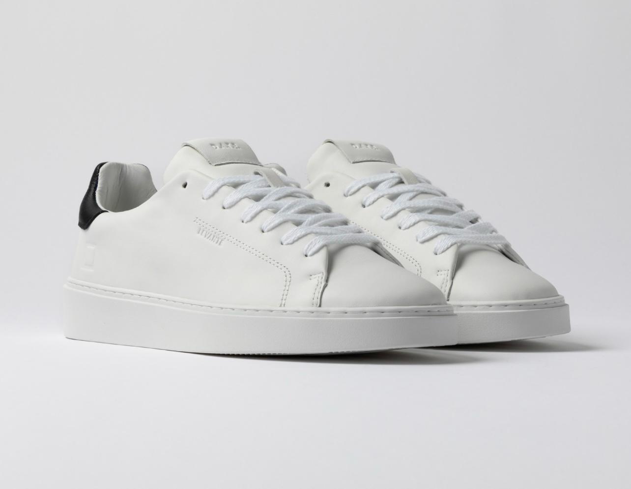 D.A.T.E. UOMO LEVANTE CALF WHITE-BLACK