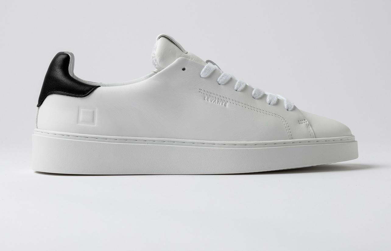 D.A.T.E. UOMO LEVANTE CALF WHITE-BLACK
