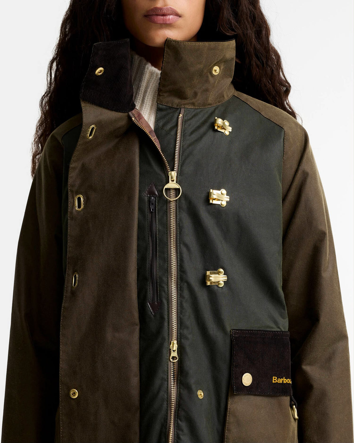 GIUBBINO BARBOUR DONNA CERATO HAZELWOOD