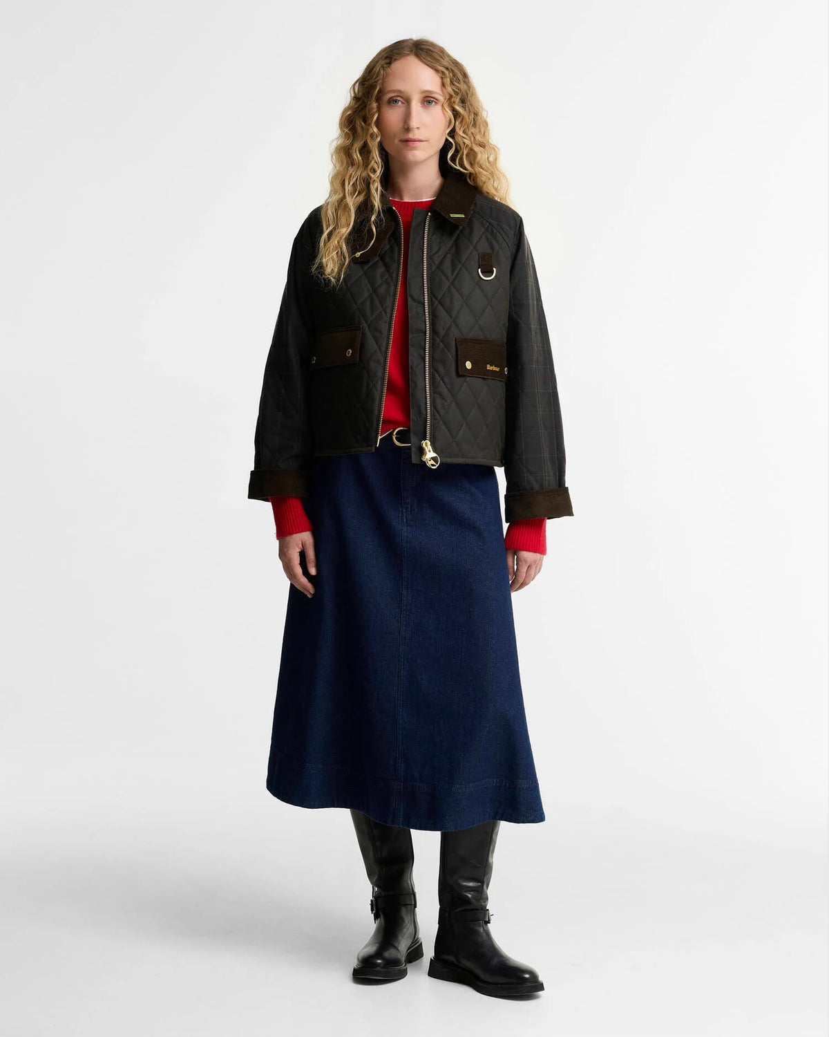 GIUBBINO BARBOUR DONNA CERATO TRAPUNTATO SPEY IN TARTAN REIMAGINED ICONS