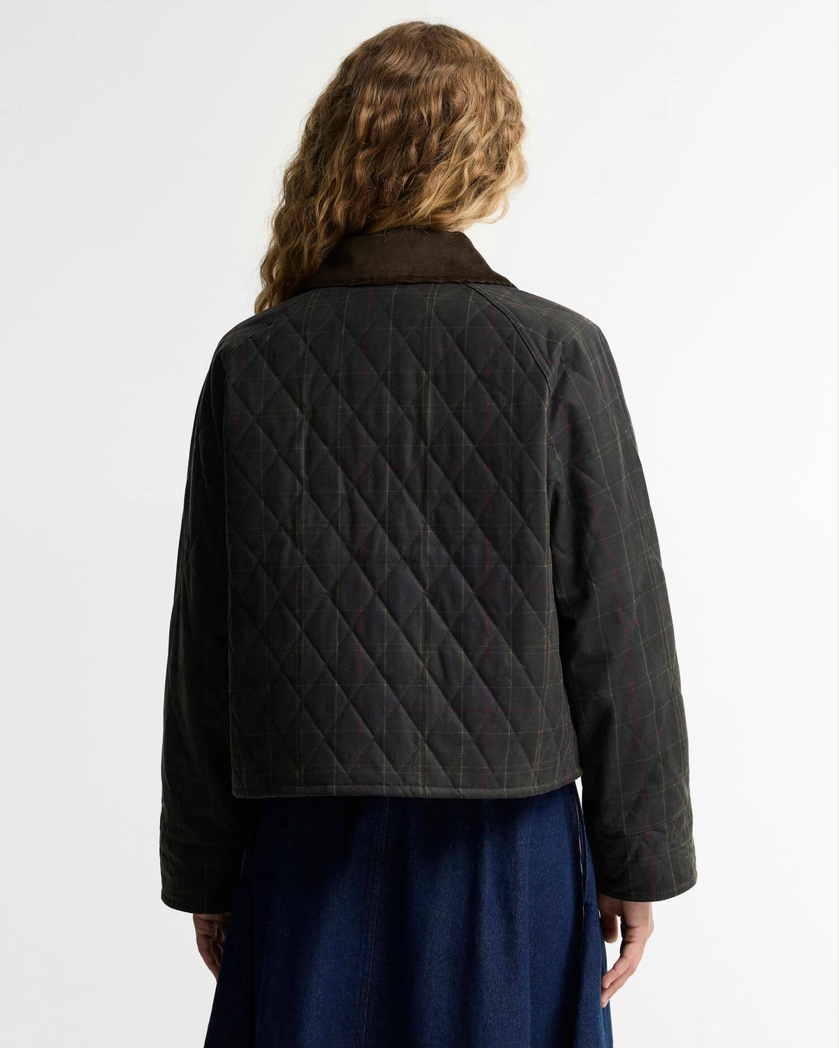 GIUBBINO BARBOUR DONNA CERATO TRAPUNTATO SPEY IN TARTAN REIMAGINED ICONS