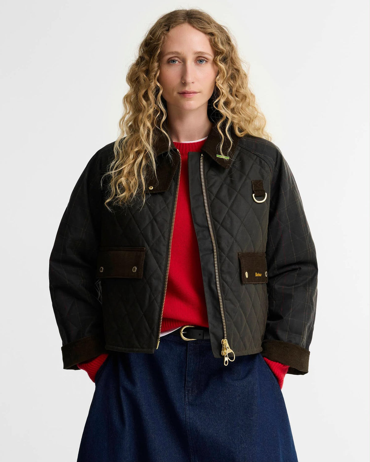 GIUBBINO BARBOUR DONNA CERATO TRAPUNTATO SPEY IN TARTAN REIMAGINED ICONS