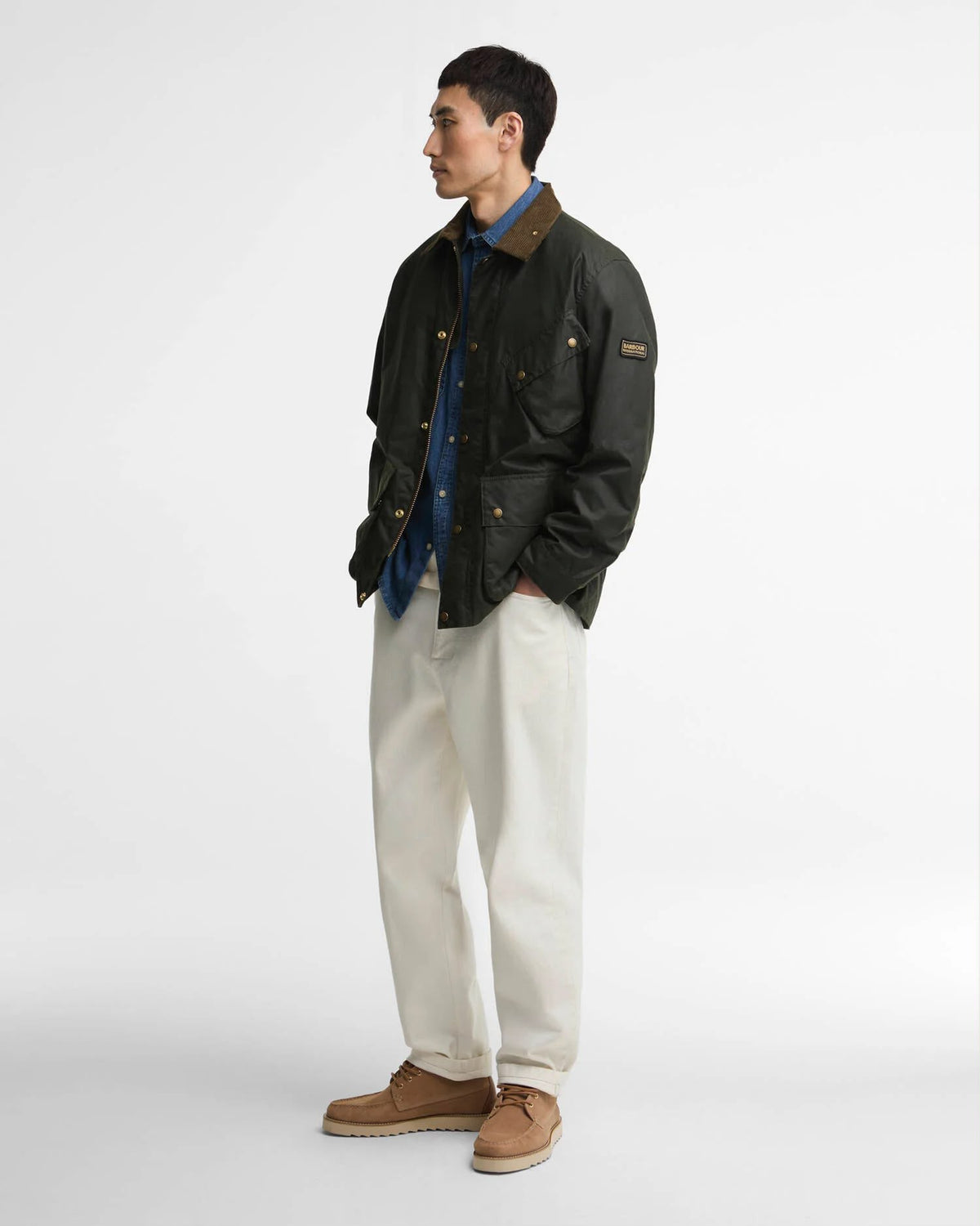 GIUBBINO BARBOUR UOMO CERATO BRAKE LINE