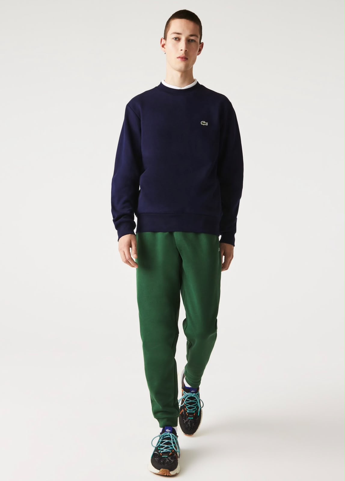 FELPA GIROCOLLO LACOSTE UOMO