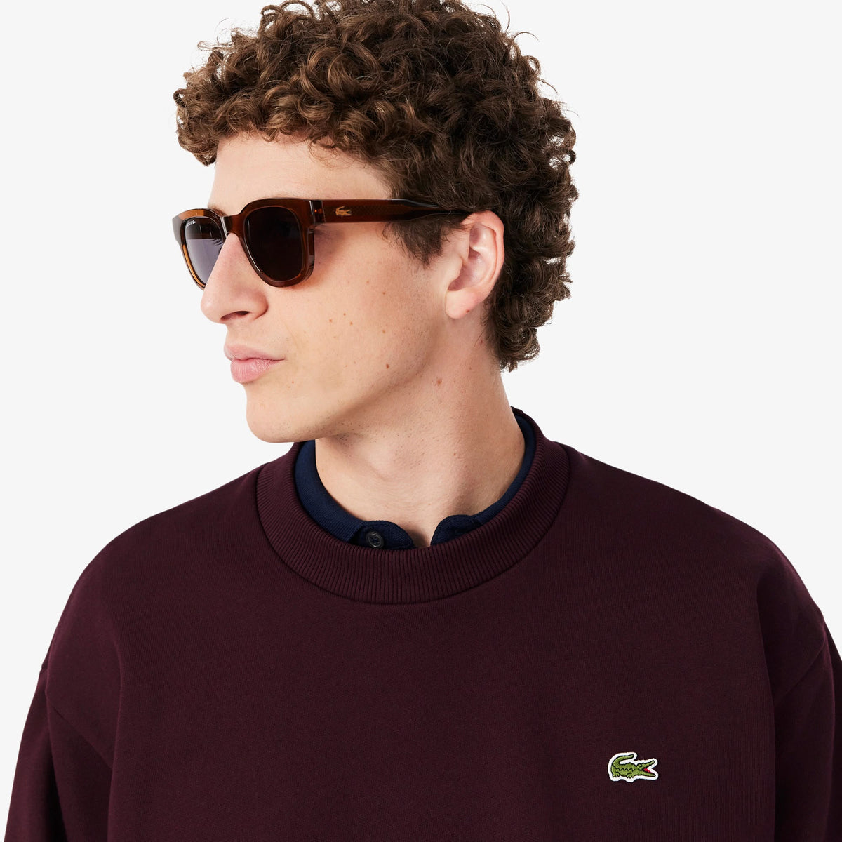 LACOSTE MEN'S CREW NECK SWEATSHIRT
