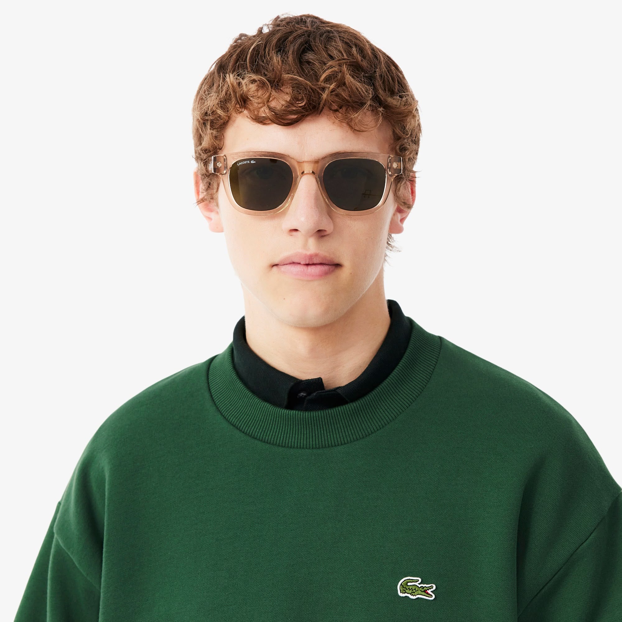 FELPA GIROCOLLO LACOSTE UOMO