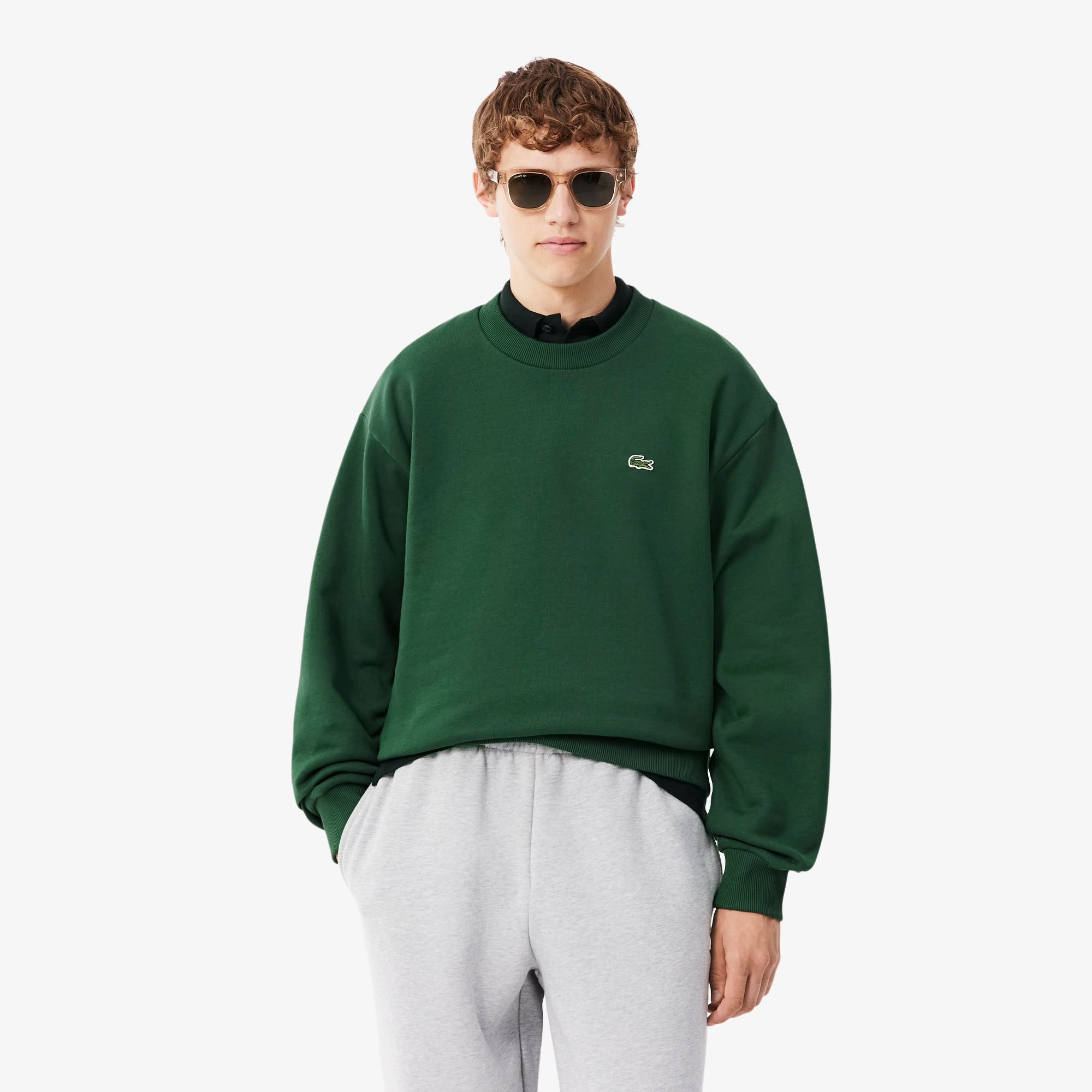 FELPA GIROCOLLO LACOSTE UOMO