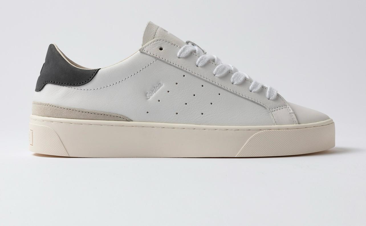 D.A.T.E. UOMO SONICA CALF WHITE-BLUE