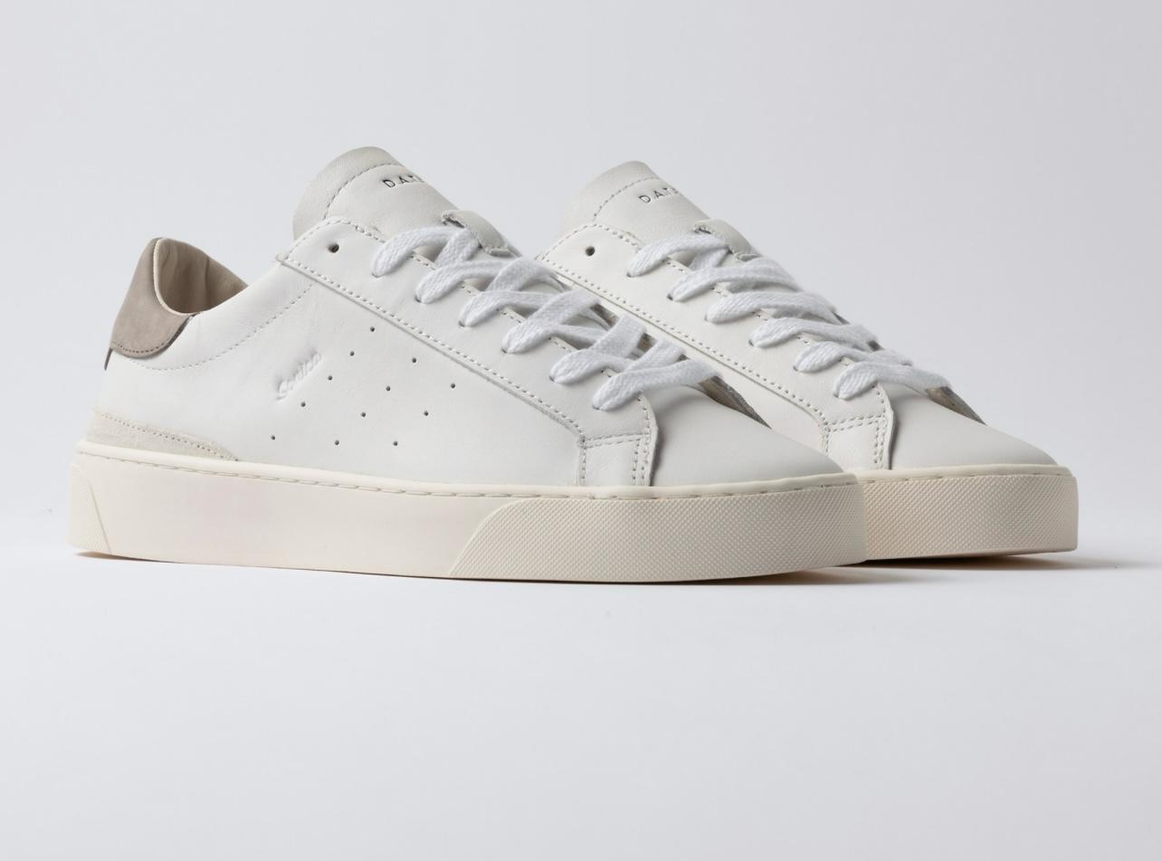 D.A.T.E. UOMO SONICA CALF WHITE-GREY