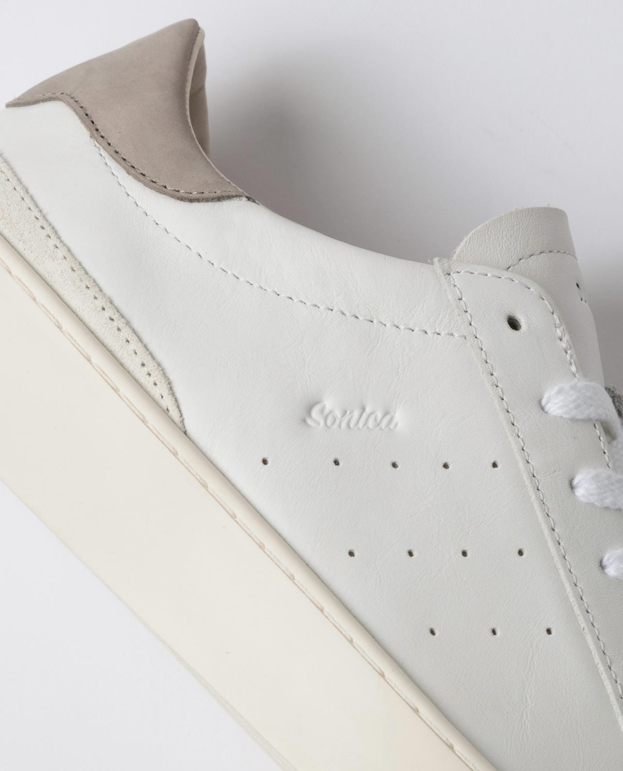 D.A.T.E. UOMO SONICA CALF WHITE-GREY