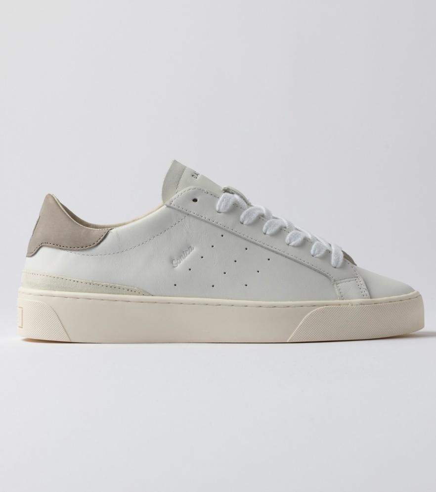 D.A.T.E. UOMO SONICA CALF WHITE-GREY