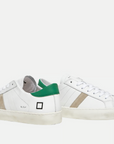 D.A.T.E. UOMO HILL LOW CALF WHITE-GREEN